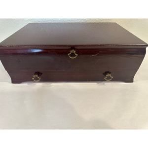 Vintage Rogers Brothers 1847 Flatware Storage Chest # 97, Drawer, Turquoise